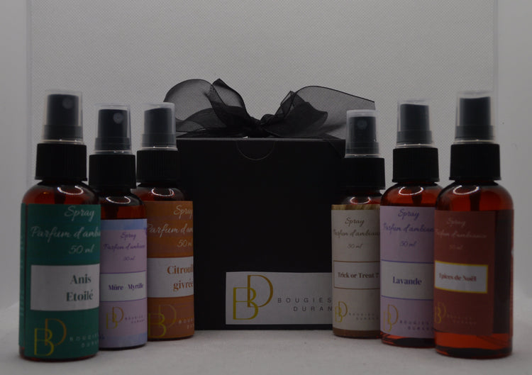 Les "sprays d'ambiance" - Bougies Durand