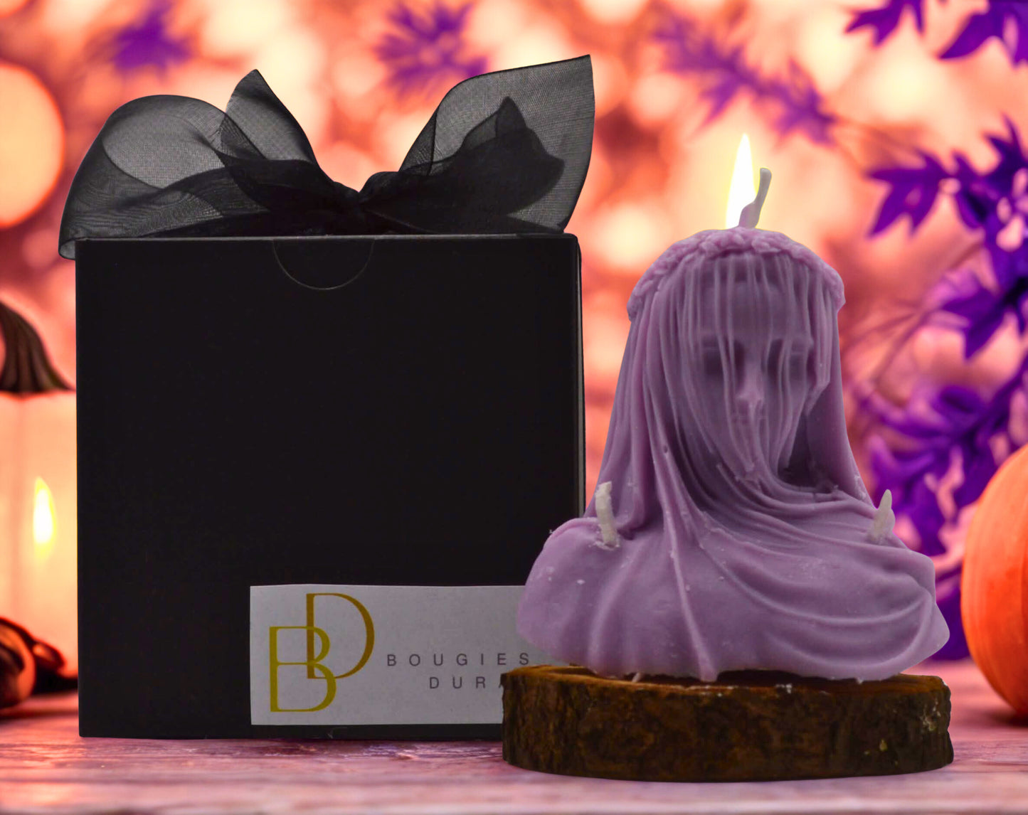 Bougie en forme de reine déchue pour Halloween