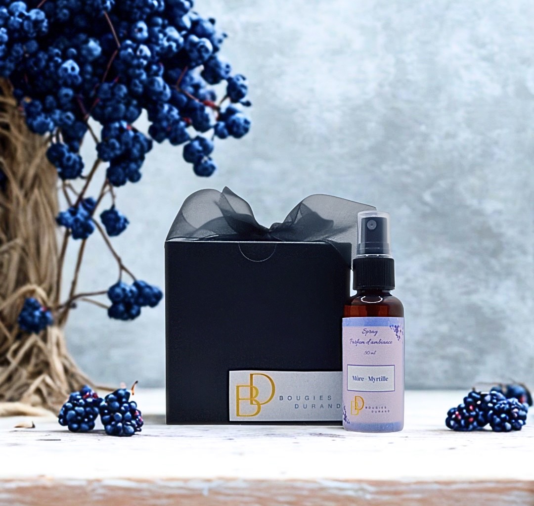 Parfum d'ambiance à la fragrance "mûre myrtille"