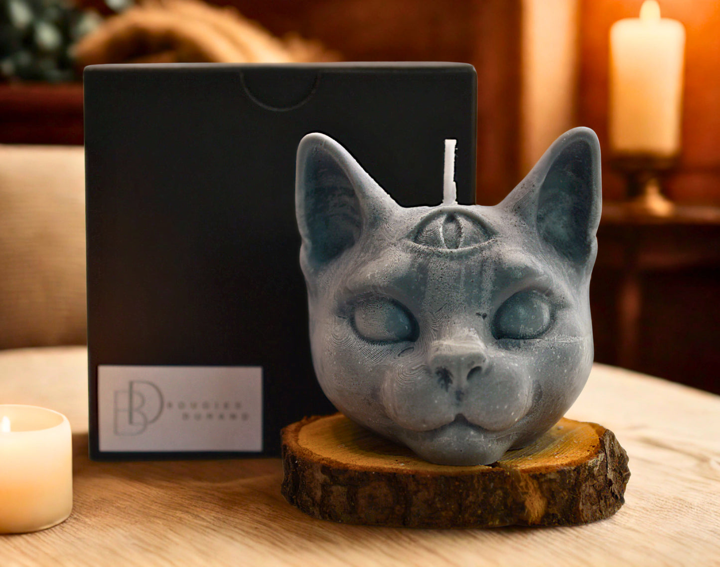 Chat clairvoyant en bougie