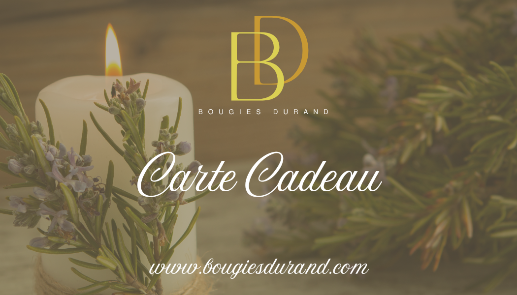 Cartes cadeaux - Bougies Durand