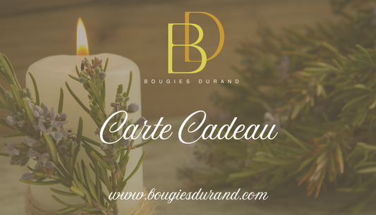 Cartes cadeaux - Bougies Durand