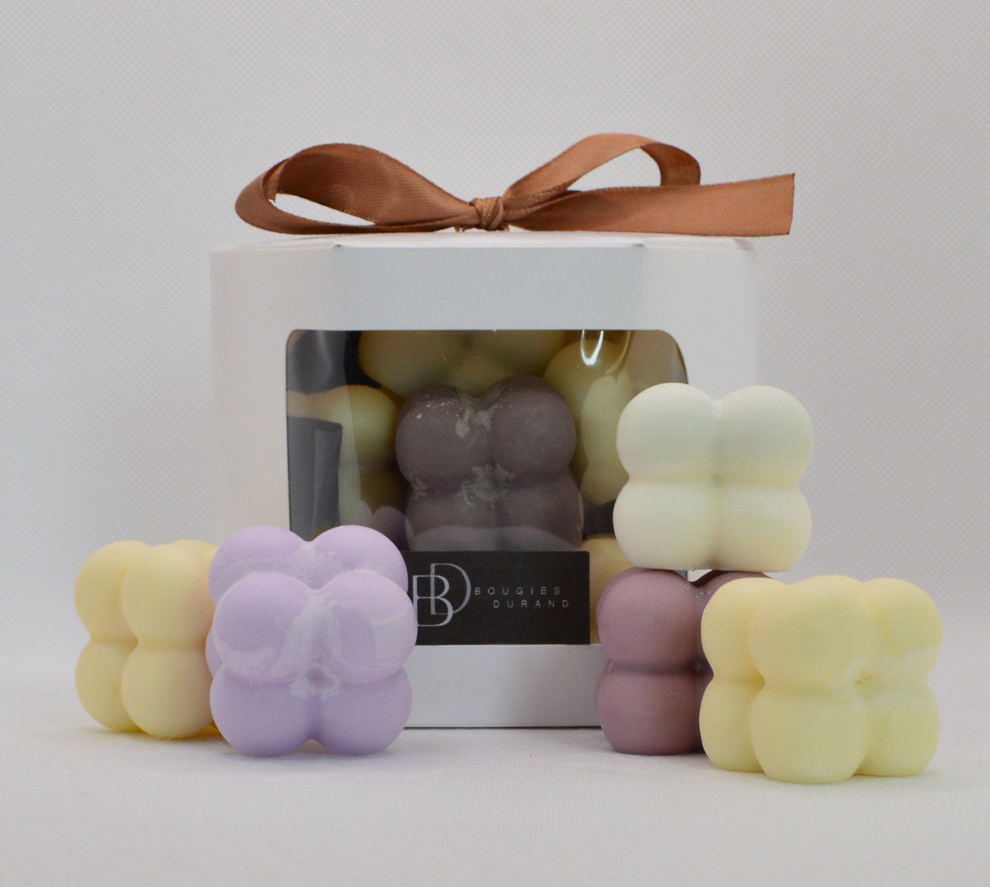 bougies fondant bulle mix de senteurs et de couleur variées